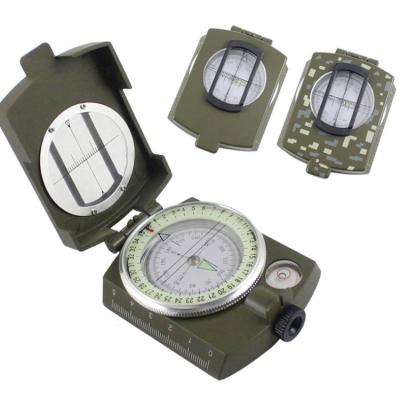 China US Military Eco-friendly Metal Full Folding Compass Fan Outdoor Multifunctional Compass With Luminous Compass for sale