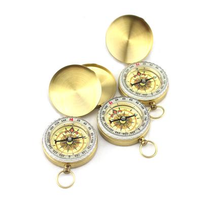 China Multifunctional military compass Brunton compass old fashion survival prismatic compass wholesale copper camping for sale