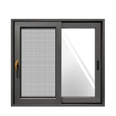 China Magnetic Screen 2023 New Arrival Triangle Design Grille Profiles Slide Glass Arch House Windows Aluminum Sliding For Store for sale