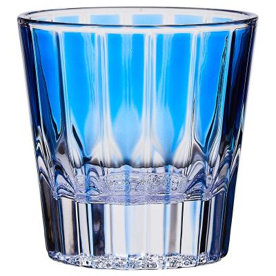 China Stocked STARLII Custom Logo Heat Resistant Unique Colorful Crystal Luxury Coffee Tea Whiskey Glass Cup For Home Restaurant for sale