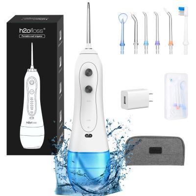 China Oral irrigator IPX7 water jet water toothpick water jet selection h2ofloss dental flosser waterproof dental oral dental irrig h2o for sale