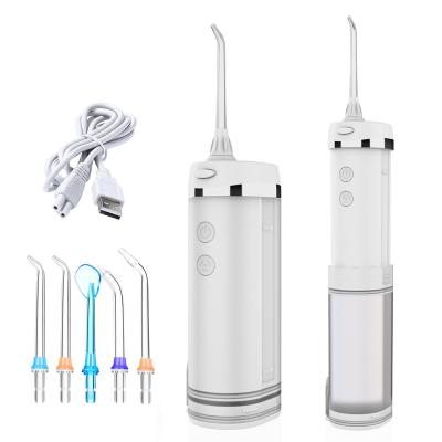 China 360 Rated Dental Water Flosser 200ML Wireless Nozzle h2ofloss Oral Irrigator for Teeth Cleaning, Braces and Bridges Care, Portable Water Flosser for sale