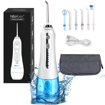 China IPX7 Waterproof Water Flosser 300ML IPX7 Home Plant Portable and Rechargeable Water Flossing Wireless Dental Oral Irrigator Waterproof for sale