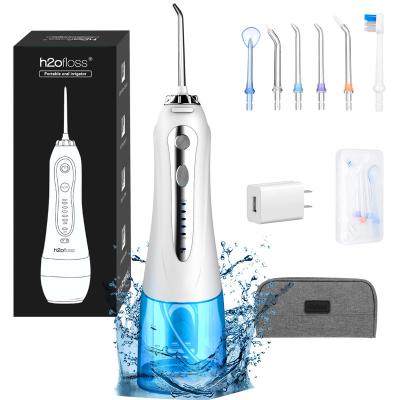 China IPX7 Waterproof 2021 New 5 Modes Dental Irrigator Wireless Oral Water Flosser With 300ml IPX7 Factory Supply Dental Oral Irrigator for sale