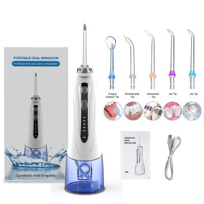 China IPX7 Waterproof NEW 2021 Water Flosser Portable Dental Water Flosser Cordless Rechargeable Portable Oral Irrigator Not One Toothbrush Heads for sale