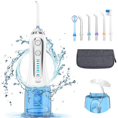 China Portable Ultrasonic Dental Flosser Oral Irrigator Cleaner ABS H2Ofloss Rated Wireless Electric Oral Care Pro Food/Teeth/Water Flosser with CE OE for sale