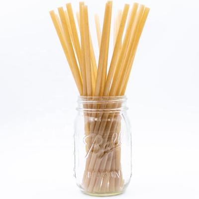 China 6/8/12MM Hot Selling Biodegradable Compostable Fiber Biodegradable Coffee Sugar Cane Drinking Straw for sale