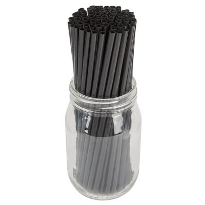 China Eco-Friendly Compostable Biodegradable 100% Natural Disposable Biodegradable Black Color PLA Straw for sale