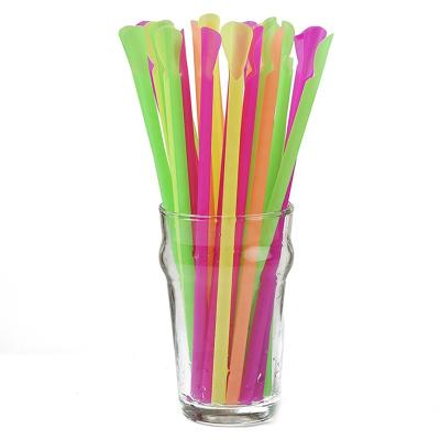 China 6MM BPA Free Biodegradable Biodegradable PLA Spoon Eco Friendly 100% Biodegradable Straws for sale