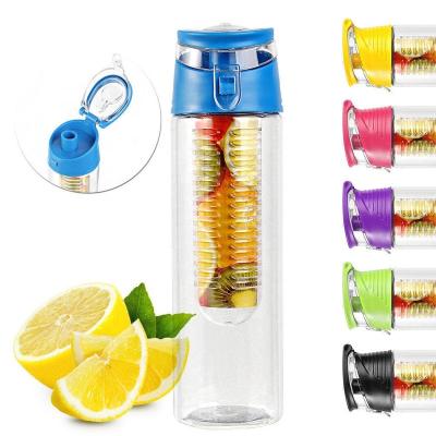 China Viable Portable 700ML Tritan BPA Fruit Infusion Plastic Free Water Bottles For Kids School for sale