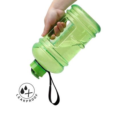 China Sustainable Fashion Frosted PETG Durable Sport Drinking Water Bottle 2.2L BPA Free for sale