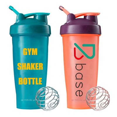 China Viable Gym Wide Mouth 600ML Shaker Bottle With Carrying Loop for sale