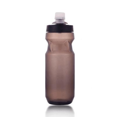 China 610ML Sustainable Customized BPA Free PE Plastic Bicycle Sports Water Bottle With Locking Lid for sale