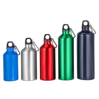 China Durable Outdoor 300ML Wide Mouth Sports Aluminum Water Bottle With Carabiner for sale