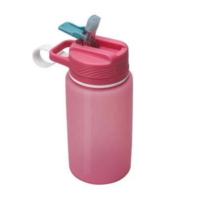 China 1000ml Viable Large Size Collapsible Silicone Sports Bottle With Straw Lid for sale