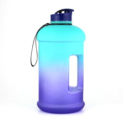 China Wholesale 64oz 2.2L Big Fitness bpa free eco-friendly sustainable gym motivational water bottle with time marker for sale