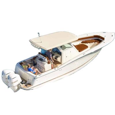 China Aluminum Luxury Yacht High Speed ​​Boat Fishing Special Boat Welded Aluminum Alloy 32ft 9.6m Durable Outboard Motor 2 Years CE Certificate for sale