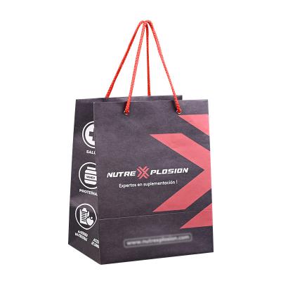 China Substantial Art Paper Bag Printed Your Own Logo Grocery Shop Store For Tote Shopping Packaging Color Paper Hot Sale Custom Made for sale