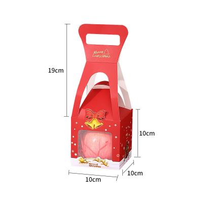 China Custom Gold Plated New Creative Open Window Christmas Hand Gift Bag A Variety Of Optional Christmas Eve Apple Gift Bag for sale