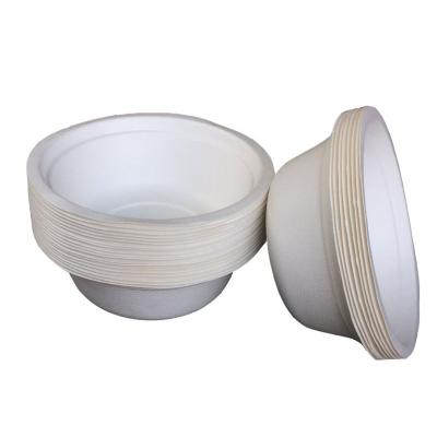 China Custom Disposable Biodegradable Sugarcane Bagasse Pulp Food Container Take Out Round Bowl for sale