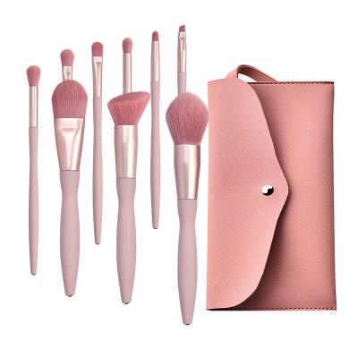 China Angular Blush 9 Pcs Professional Pastel Color Natural Hair Makeup Brushes Foundation Powder Blush Eyeshadow Eyebrow Set Brush Blending Tools for sale