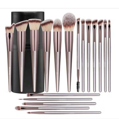 China Angular Blush 14 Pcs Custom Premium Synthetic Hair Blush Eyebrow Foundation Powder Concealer Eyeshadows Makeup Set Brush for sale