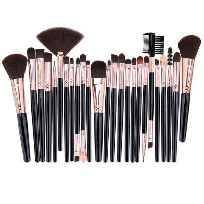 China Angular Blush Customized NO.55 Color Magic Makeup Black Base Brushes Private Label Makeup Brushes for sale