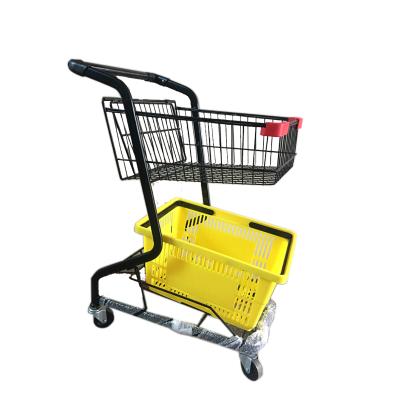 China Convenience Supermarket Shopping Mall Large Capacity Shopping Cart Large Volume Multi-Function Trolley for sale