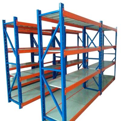 China Heavy Duty Steel Warehouse Rack Rack Corrosion Protection Medium Layer Metal Plate Medium Shelving Multi Shelving Shelving Storage for sale