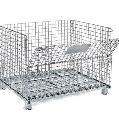 China GCJS Logistics Iron Frame Mesh Cage Storage Tray Barbed Wire Cage Shelf Net Frame Firm Cage for sale