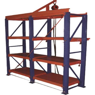 China Anti-Corrosion and Rust Protection Stacking Racks Heavy Duty Metal Rack Warehouse System Mold Steel Industrial Shelving Storage for sale