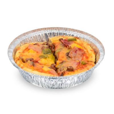 China Baking 6.5 Inch Round Disposable Aluminum Foil Pan Take Away Food Container for sale