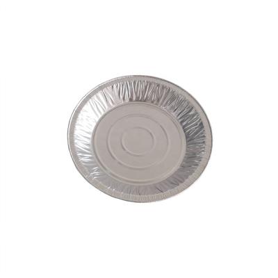 China Eco-friendly Pie Dish Round Aluminum Foil Food Container Disposable Dish Baking Tray for sale