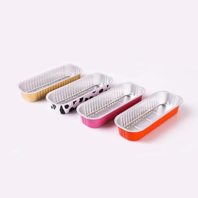 China Disposable Aluminum Foil Containers Cake Rectangle Bread Baking Oven Cup Bread Baking Pan for sale