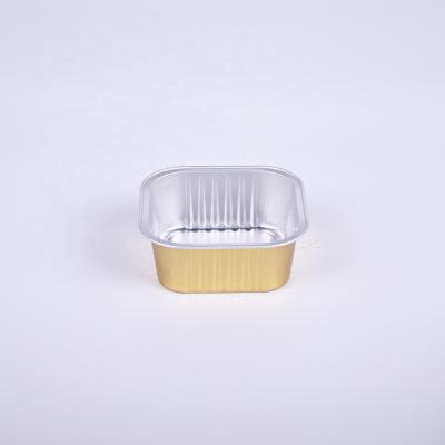 China Disposable Heat Seal Aluminum Foil Pet Food Container Food Baking Tray for sale