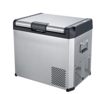 China Portable Fridge/60L High Quality DC 12v/24v Compressor Freezing Portable Fridge For Car Fridge Portable Freezer Double Zone for sale