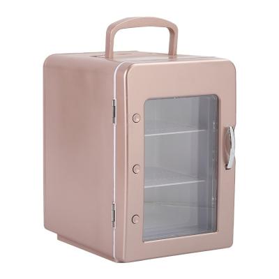 China Mini Fridge 4 Liter AC/DC Plastic Portable Beauty Refrigerator For Skin Care, Bedroom And Travel Fridge AC 100-240V/DC 12V 4L 1 Years for sale