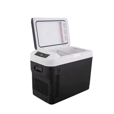 China 28l Portable Mini Fridge Outing Refrigerator Cooling Heating Portable Semiconductor Car Refrigerator for sale