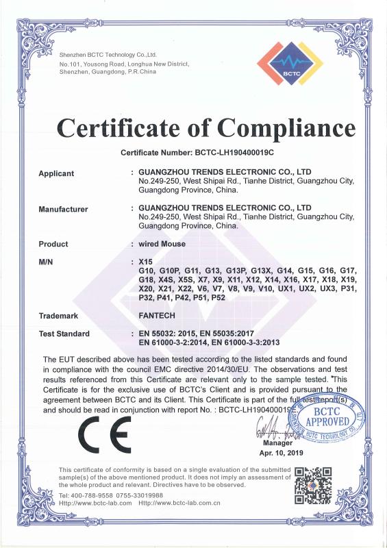 CE - Dongguan Zhanshixing Technology Co., Ltd.