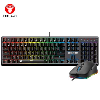 China Fantech High Performance Gaming Combos MVP862 Gaming Combo Set Mechanical Keyboard Mouse For PC Gamer With Software à venda