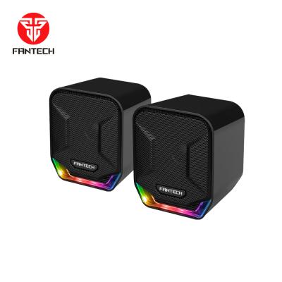 China FANTECH Portable Gaming Speaker GS202 RGB PORTABLE Sonar 2.0 Mini USB Wired Speaker for sale