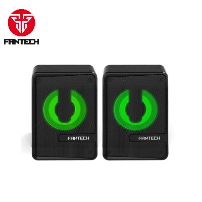 China Fantech GS203 Cheap High Quality No Sound 2.0 Wired 3.5mm + USB RGB Gaming Speaker for sale