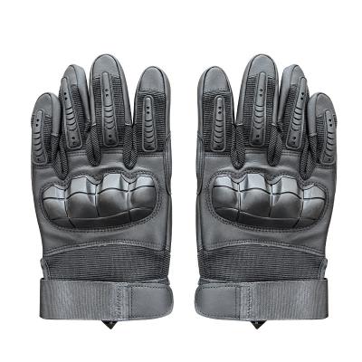 China Customized Black Color Full Finger Training Gloves with Protection and Finger Slits for sale