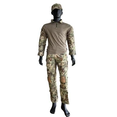 China Outdoor Breathable Suit Olive Green Black Frog Suit with 4 Seasons and TWILL Fabric for sale