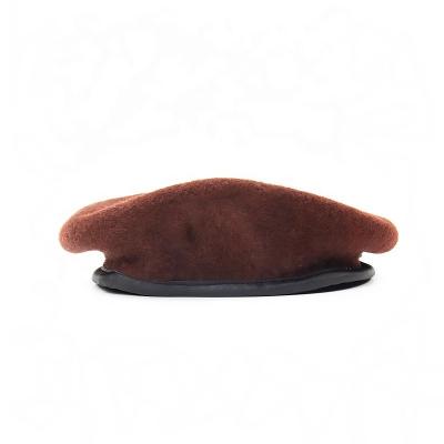 China Upgrade Your Travel Look with 100% Wool Beret Hat Custom Logo Durable for sale