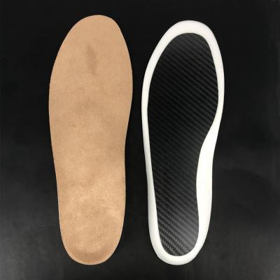 China Orthotic Footcare PU Insoles Carbon Fiber Orthopedic Insoles for sale