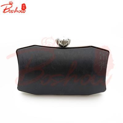 China Metal purse RTS accessories 19.5*12.7cm difform clutch frame for handbags accessories with diamond for sale