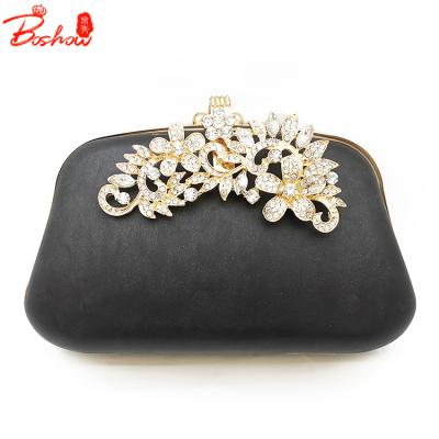 China Ladies Bag Accessories Wholesale 19.2cm*11.2cm Gourd Shape Purse Clutch Frame Ladies Bags Accessories Women Wallet Metal Coin Zinc Flower BS030601 for sale