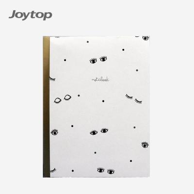 China Joytop Eyes Phnom Penh A5 Blank Pages Hardcover Glue Limit Custom Hot Stamping Notebook High-Rated for sale