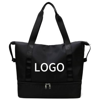 China Custom Cubes Logo Ladies Hand Bags Durable Travel Smell Proof Men Sports Travel Tote Duffel Bag With Compartment for sale